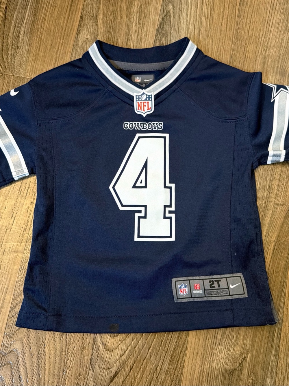 Nike Kids Dallas Cowboys #4 Jersey in Navy and White